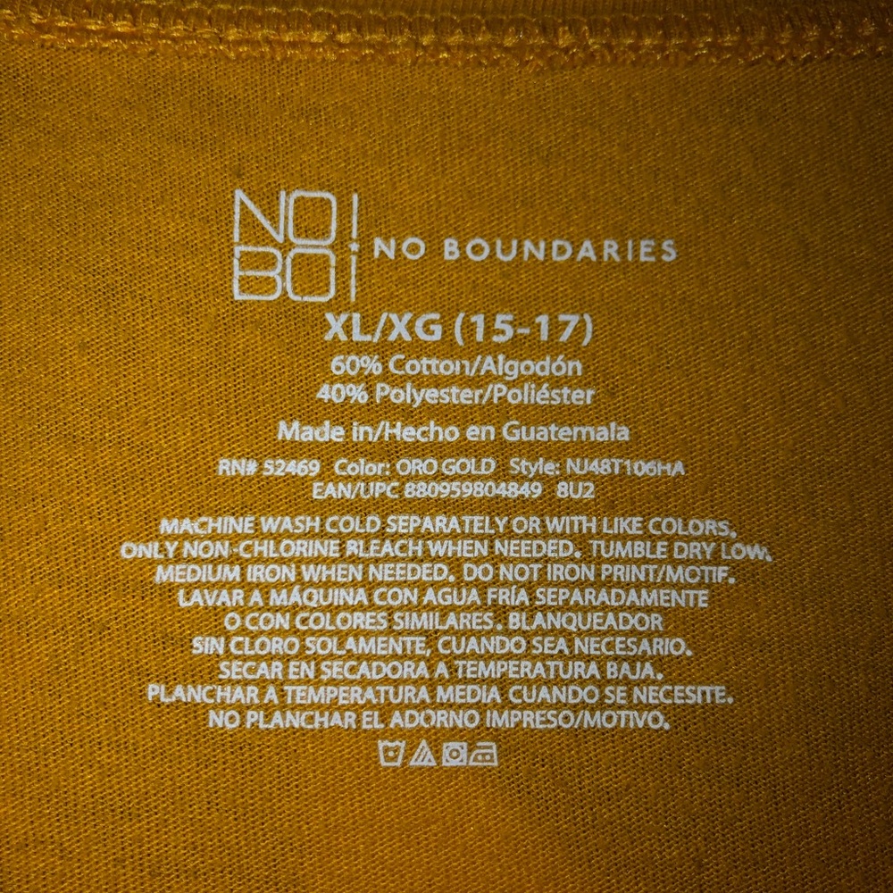 Yellow t shirt